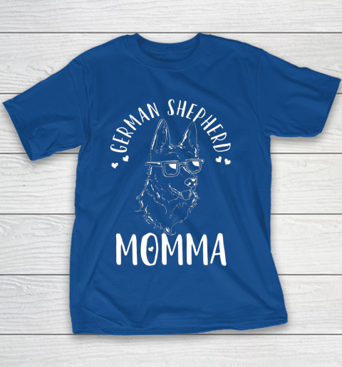 Dog Mom Shirt German Shepherd Momma Dog Mom Mama Gift Youth T-Shirt 6