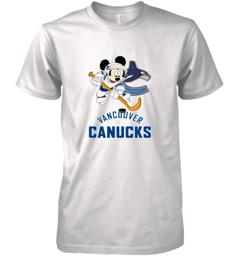 NHL Hockey Mickey Mouse Team Vancouver Canucks Premium Men's T-Shirt