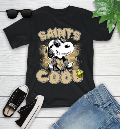 NFL Football New Orleans Saints Cool Snoopy Shirt Youth T-Shirt