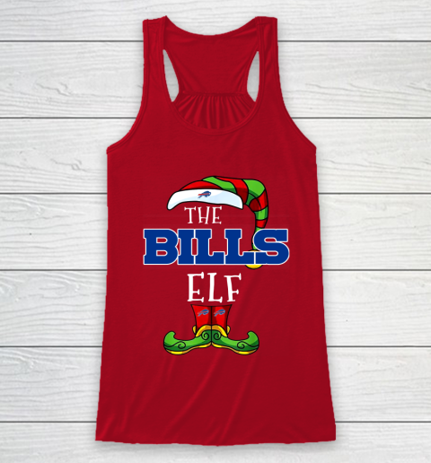 Buffalo Bills Christmas ELF Funny NFL Racerback Tank 4