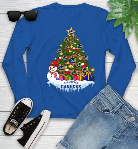 Vancouver Canucks Merry Christmas NHL Hockey Sports Youth Long Sleeve 10 Vancouver Canucks Merry Christmas NHL Hockey Sports Youth Long Sleeve - Image 10