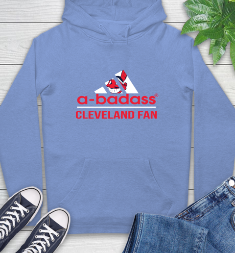 MLB A Badass Cleveland Indians Fan Adidas Baseball Sports Hoodie 11
