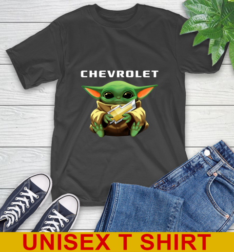 Star Wars Baby Yoda Hugs Chevrolet Car Shirt