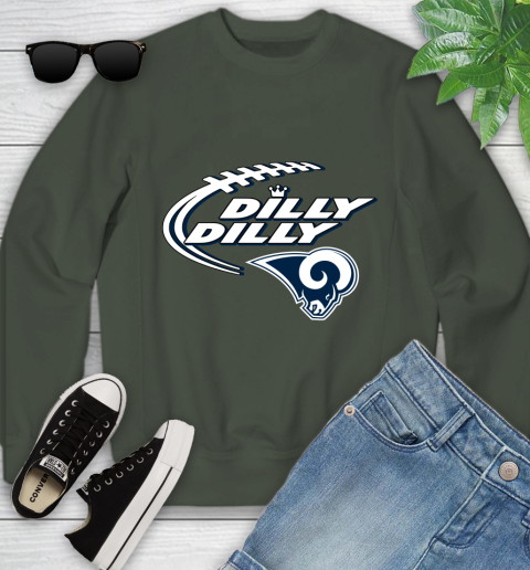 NFL Los Angeles Rams Dilly Dilly Football Sports Youth Sweatshirt 10