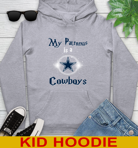 NFL Football Harry Potter My Patronus Is A Dallas Cowboys Youth Hoodie 6