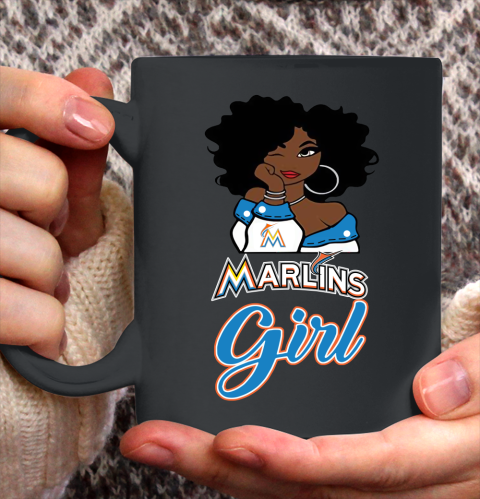 Miami Marlinss Girl MLB Ceramic Mug 11oz 3
