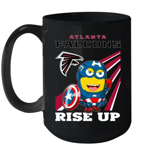 NFL Football Atlanta Falcons Captain America Marvel Avengers Minion Shirt Ceramic Mug 15oz