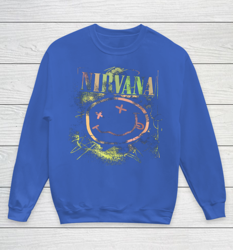 Vintage Nirvanas Smile Design Limited Youth Sweatshirt 6
