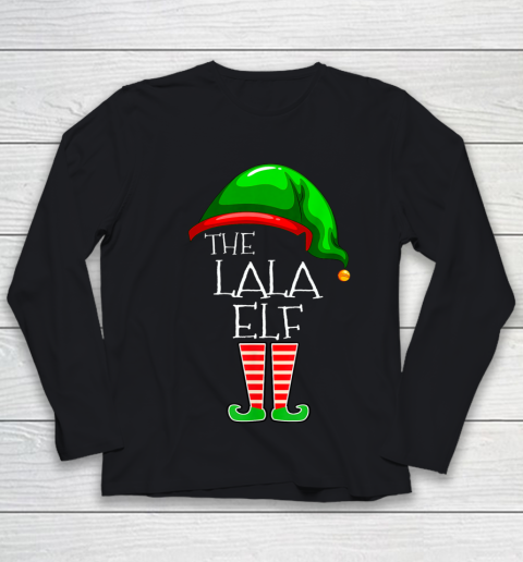 Lala Elf Group Matching Family Christmas Gift Funny Youth Long Sleeve