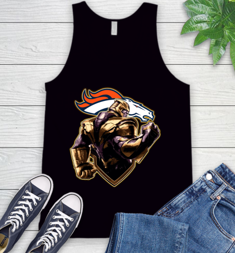NFL Thanos Avengers Endgame Football Sports Denver Broncos Tank Top 2