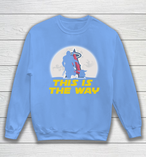 Los Angeles Angels MLB Baseball Star Wars Yoda And Mandalorian This Is The Way Sweatshirt 8