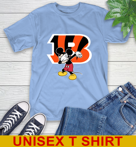 Cincinnati Bengals NFL Football Dabbing Mickey Disney Sports T-Shirt 11