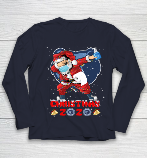 Memphis Grizzlies Funny Santa Claus Dabbing Christmas 2020 NBA Youth Long Sleeve 2