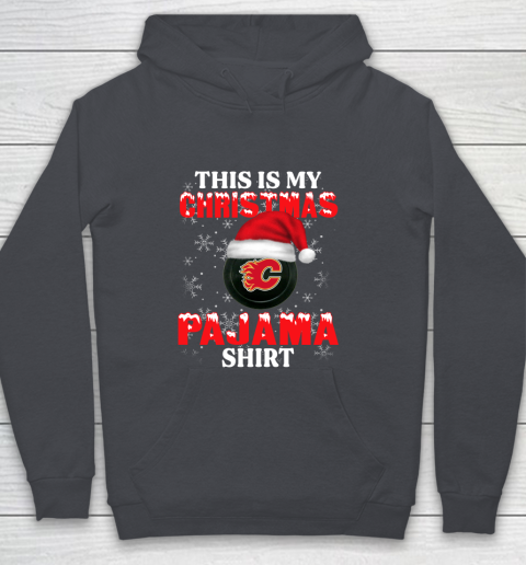 Calgary Flames This Is My Christmas Pajama Shirt NHL Youth Hoodie 5