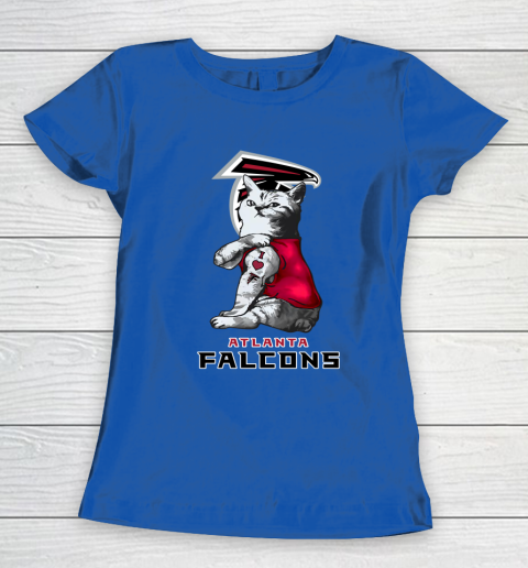 NFL Football My Cat Loves Atlanta Falcons Women's T-Shirt 8