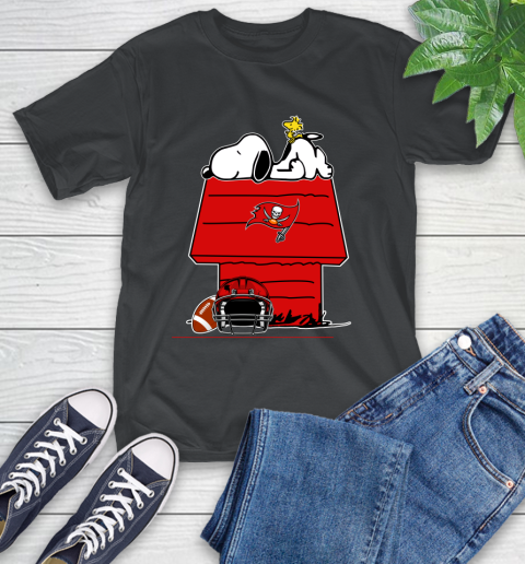 Tampa Bay Buccaneers NFL Football Snoopy Woodstock The Peanuts Movie T-Shirt 2