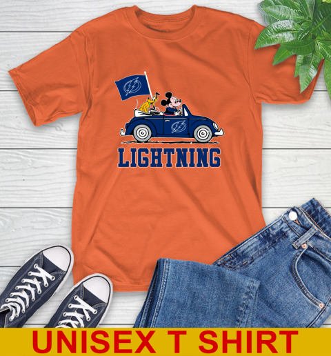 NHL Hockey Tampa Bay Lightning Pluto Mickey Driving Disney Shirt T-Shirt 5