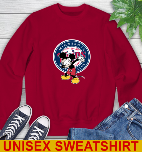 Minnesota Twins MLB Baseball Dabbing Mickey Disney Sports Sweatshirt 7