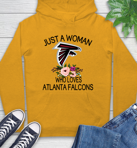 NFL Just A Woman Who Loves Atlanta Falcons Football Sports Hoodie 2