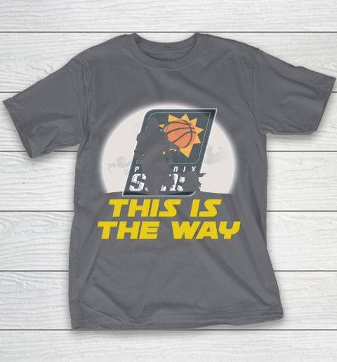 Phoenix Suns NBA Basketball Star Wars Yoda And Mandalorian This Is The Way Youth T-Shirt 5