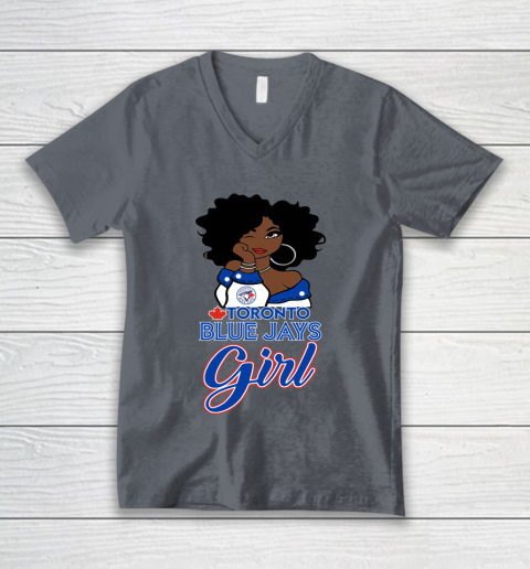 Toronto Blue Jayss Girl MLB V-Neck T-Shirt 6 Toronto Blue Jayss Girl MLB V-Neck T-Shirt - Image 6