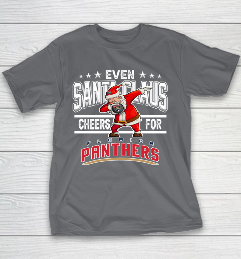 Florida Panthers Even Santa Claus Cheers For Christmas NHL Youth T-Shirt 5