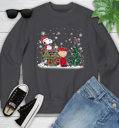 NHL Florida Panthers Snoopy Charlie Brown Woodstock Christmas Stanley Cup Hockey Youth Sweatshirt 5