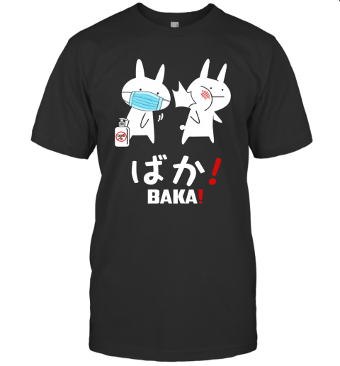 Anime Baka Rabbit Slap Mask Covid 19 T-Shirt