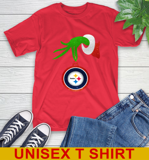 Pittsburgh Steelers Grinch Merry Christmas NFL Football T-Shirt 10