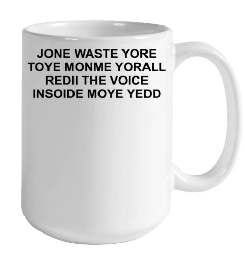 Jone Waste Yore Funny I Miss You Blink 182 Color Changing Mug 15oz 2