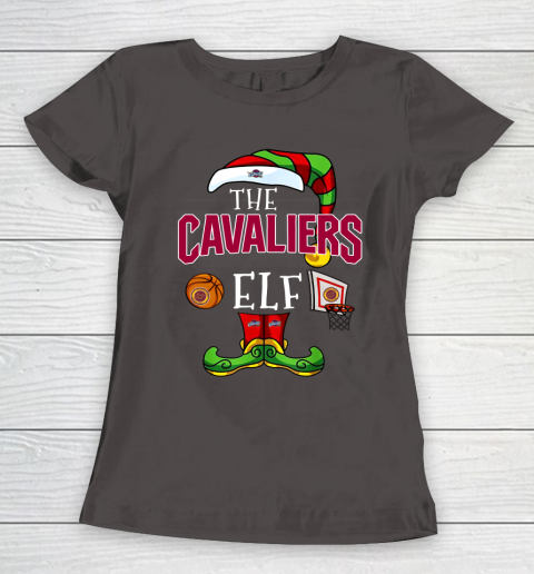 Cleveland Cavaliers Christmas ELF Funny NBA Women's T-Shirt 7