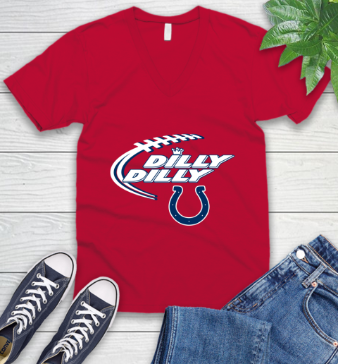 NFL Indianapolis Colts Dilly Dilly Football Sports V-Neck T-Shirt 8
