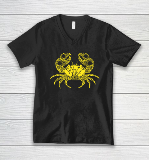 Salty To The Core Crab V-Neck T-Shirt