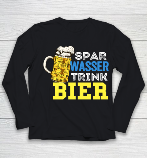 Beer Lover Funny Shirt Save Water Drink Beer Drink Alcohol Drink Party Saying Youth Long Sleeve