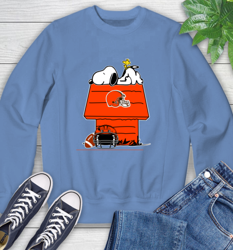 Cleveland Browns NFL Football Snoopy Woodstock The Peanuts Movie Sweatshirt 11