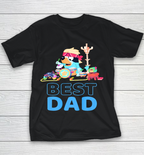 Bluey Best Dad Matching Family For Lover Youth T-Shirt