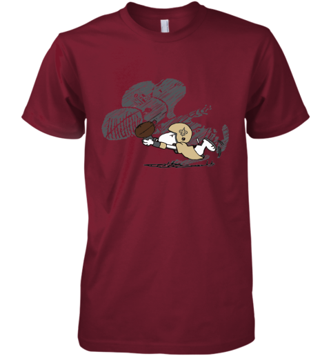New Orleans Saints Snoopy Plays The Football Game Premium Men's T-Shirt