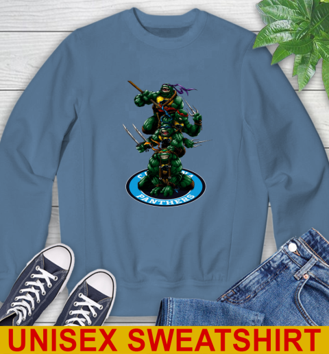 NFL Football Carolina Panthers Teenage Mutant Ninja Turtles Shirt Sweatshirt 8