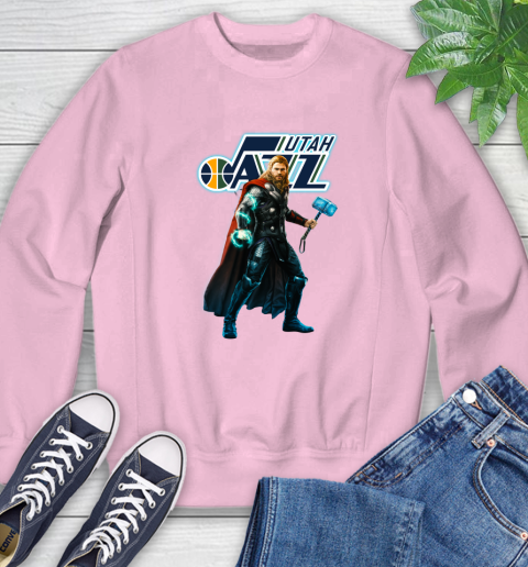 NBA Thor Avengers Endgame Basketball Utah Jazz Sweatshirt 9