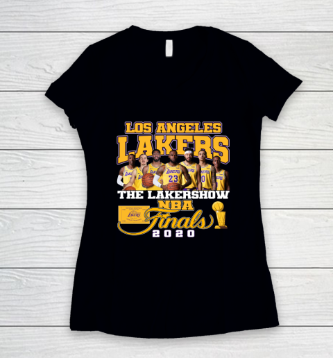 Los Angeles Lakers NBA Finals Champion 2020 The Lakers Show Women's V-Neck T-Shirt