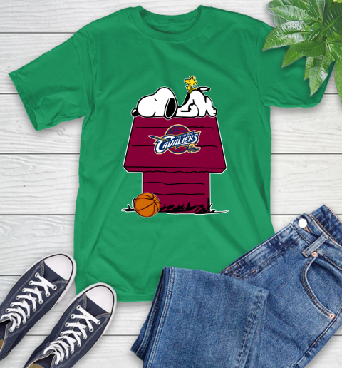 Cleveland Cavaliers NBA Basketball Snoopy Woodstock The Peanuts Movie T-Shirt 7