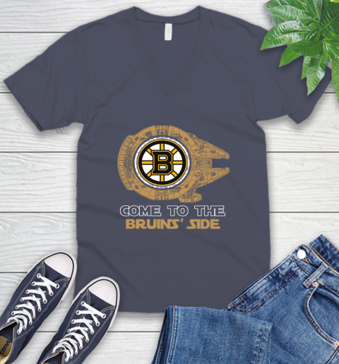 NHL Come To The Boston Bruins Wars Hockey Sports V-Neck T-Shirt 7