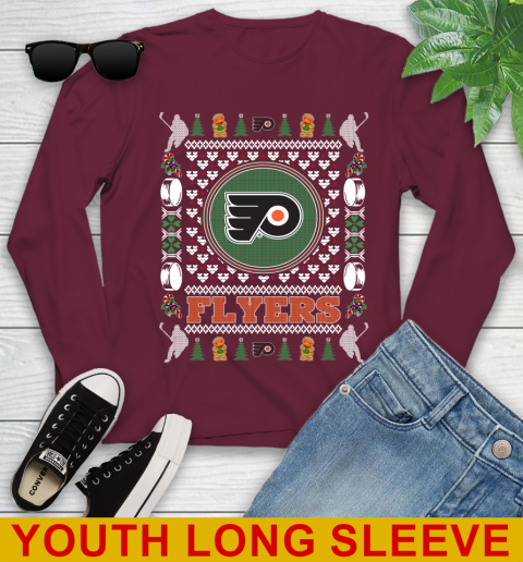 Philadelphia Flyers Merry Christmas NHL Hockey Loyal Fan Youth Long Sleeve 6