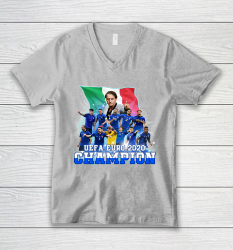 Italy European Champions 2020 Team V-Neck T-Shirt 3