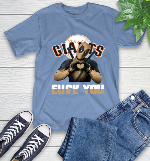 MLB San Francisco Giants Deadpool Love You Fuck You Baseball Sports T-Shirt 12