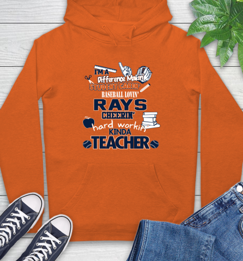 Tampa Bay Rays MLB I'm A Difference Making Student Caring Baseball Loving Kinda Teacher Hoodie 5 Tampa Bay Rays MLB I'm A Difference Making Student Caring Baseball Loving Kinda Teacher Hoodie - Image 5