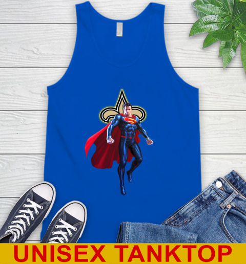 NFL Superman DC Sports Football New Orleans Saints Tank Top 5