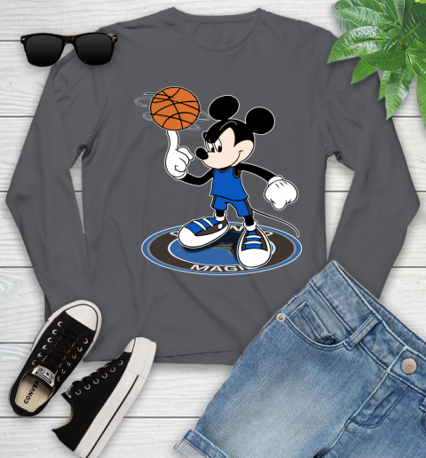 NBA Basketball Orlando Magic Cheerful Mickey Disney Shirt Youth Long Sleeve 8