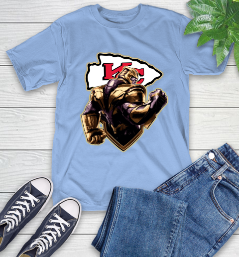 NFL Thanos Avengers Endgame Football Sports Kansas City Chiefs T-Shirt 11