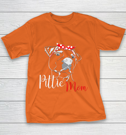Dog Mom Shirt Pittie Mom T Shirt American Pitbull Shirt Dog Lover Youth T-Shirt 4
